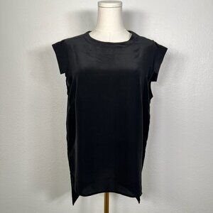 Black Silk T-Shirt - Size S